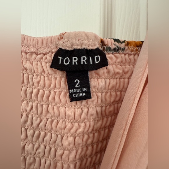 Torrid Pink Floral High Low Dress - Picture 2 of 8